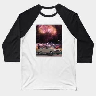 It's a Beautiful View - Space Aesthetic Collage, Retro Sci-Fi, Retro Futurism Baseball T-Shirt